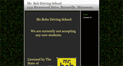 Desktop Screenshot of mrbobdrivingschool.com